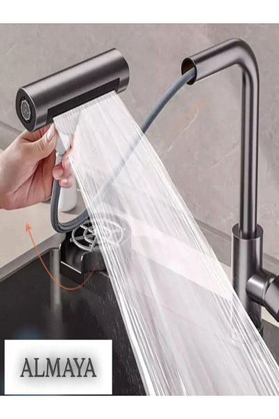 ALMAYA TOOLS Multifunctional Kitchen Faucet with Smart Waterfall