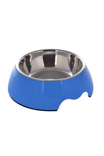 NUTRAPET وعاء دائري من الميلامين أزرق، مقاس كبير: 22 × 7.5 سم، 700 مل، 23.6 أ...