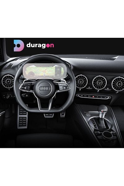 UNIVERSAL CAR Navigation Protection Film Audi TT Coupe 2018+, Duragon, Dashboard Clock Display Protection, silicone, kit