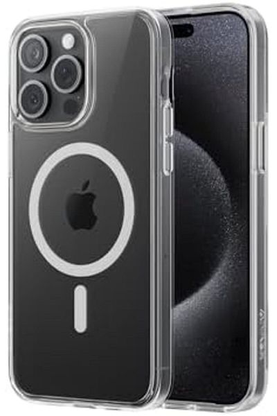 Anker جراب حماية مغناطيسي شفاف لهاتف iPhone 15 Pro - نحيف للغاية ومتين مع MagSafe C