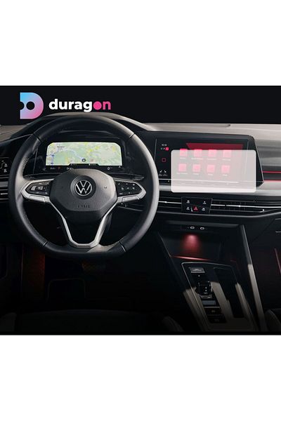 Volkswagen Matte Film Volkswagen Golf 8 2021-2024, Duragon and Dashboard Clocks, made of silicone