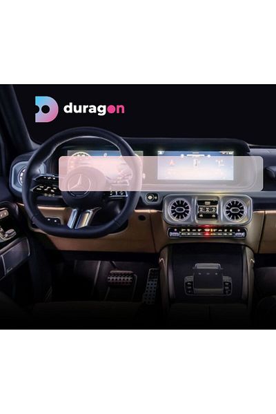 MERCEDES Duragon navigation and dashboard clock protection film, for Mercedes Benz G-Class 2024+, matte, kit