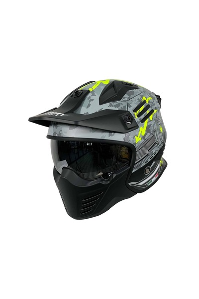 Sway MOTOTEZ SWAY X2 TROOPER KASK MODÜLER MOTOSİKLET KASKI