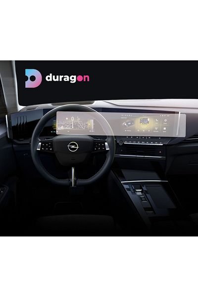 Opel Navigation and Dashboard Display Protection Film, Duragon, Opel Astra 2021+ silicone, kit