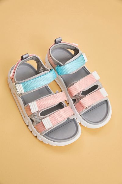 Vicco Cube Lightweight Girls Preschool Gray Sandals