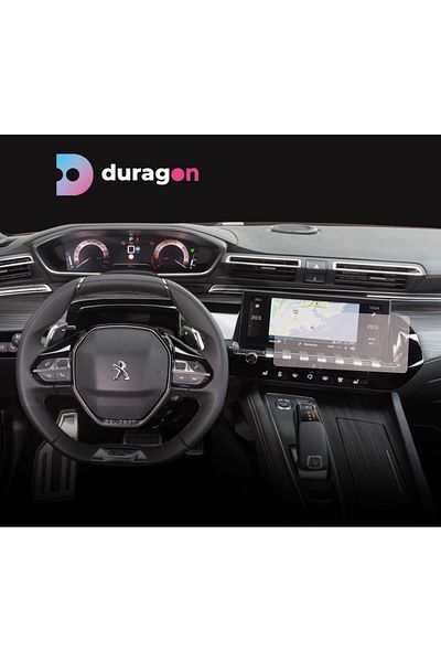Citroen / Peugeot Navigation Display Protection Film, Duragon, Peugeot 508 2018-2023, Matte silicone, Installation kit