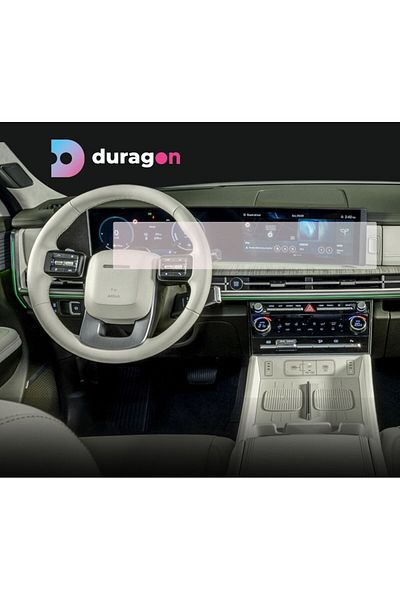 Hyundai Duragon navigation and dashboard clock protection film, for Hyundai Santa Fe 2023+, matte, kit