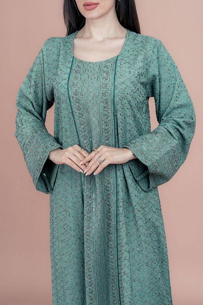 IKKXA Modern Embroidered Jalabiya
