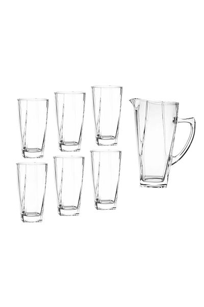 Delisoga Glass Jug and Glasses Set - 7 Pieces