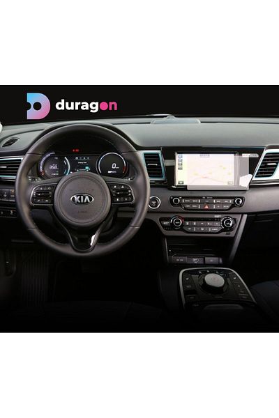 Hyundai / Kia Navigation Screen Protector Kia e-Niro 2018+, Duragon, Matte silicone, installation kit