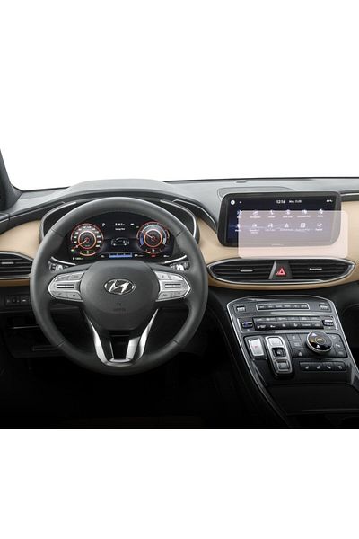 Hyundai Duragon navigation display protection film, for Hyundai Santa Fe 2020-2023, matte, installation kit