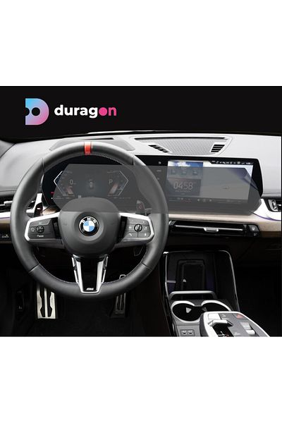 BMW Navigation Screen Protector BMW X2 2023+, Duragon, Transparent silicone, Anti-scratch, installation kit