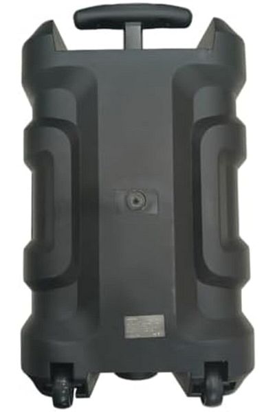 Generic مكبر صوت محمول GTS-1630، 8 بوصات، بلوتوث، أضواء LED، ميكروفون لاسلكي، أسود