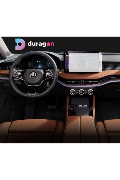 Skoda Navigation Protection Film Skoda Kodiaq 2023+, Duragon, silicone, installation kit