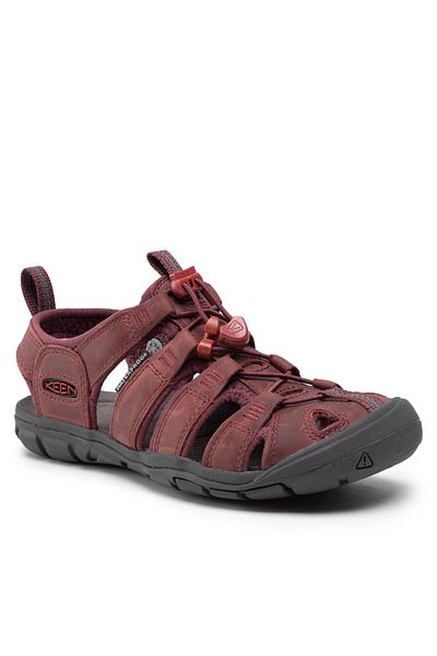 Keen Women's Sandals red KEEN-1025088 CLEARWATER CNX LEATHER WINE/RED DAHLIA