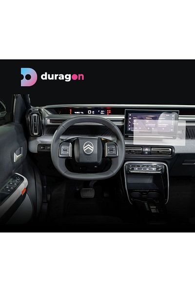 Citroen / Peugeot Navigation Protection Film Citroen C3 Aircross 2024+, Duragon, Matte silicone, installation kit