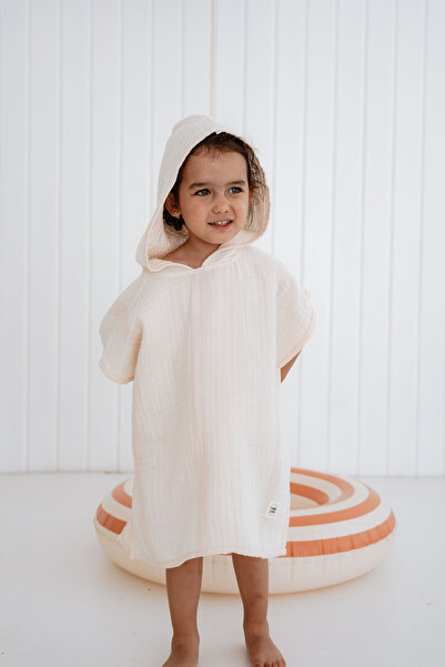 Tuğba Kuğu 4 Layer Muslin Poncho - Line Series