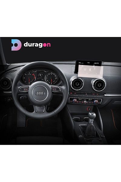 UNIVERSAL CAR Navigation Protection Film Audi A3 Sedan 2013-2016, Duragon, silicone, installation kit
