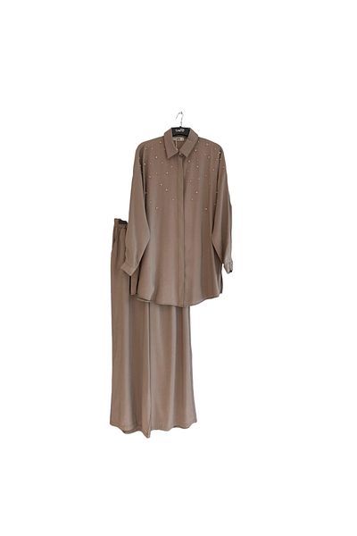 Armine Women's Stone Detailed Pants Double Suit 25Yt6139