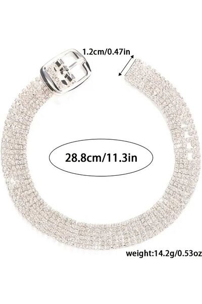 sarıyer silver Zircon Stone Embroidered Ankle Anklet Belt Buckle Stylish Style Steel Anklet