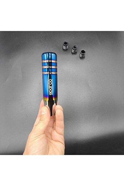 MEGAHAWK Yanıklı Sparco Mavi Renk Vites Topuzu 13cm Metal Gövde Premium Ürün