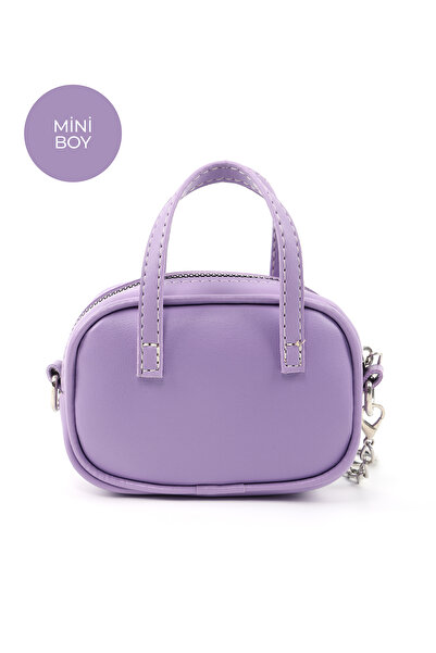 SHAKA Lila Shk210 Faux Leather Single Compartment Zippered Handbag and Charm Bag Accessory