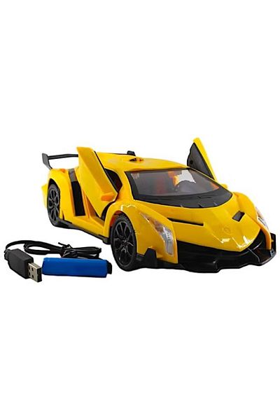 Toy Box Treasures Lamborghini Racing Remote Control Car With Opening Doors And Steering 1:14 Scale Sport RC Car Toy Fo