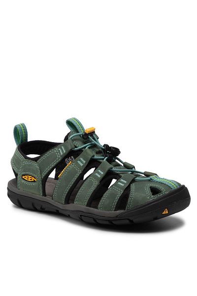 Keen Women's Sandals green KEEN-1014371 CLEARWATER CNX LEATHER MINERAL BLUE/YELLOW