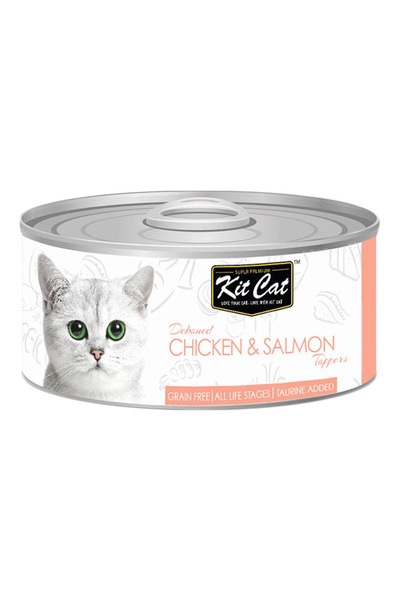 Kit Cat Chicken & Salmon Toppers 80g Pack Of 6