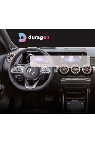 MERCEDES Duragon navigation and dashboard clock protection film, for Mercedes Benz EQB 2021-2023, matte, kit