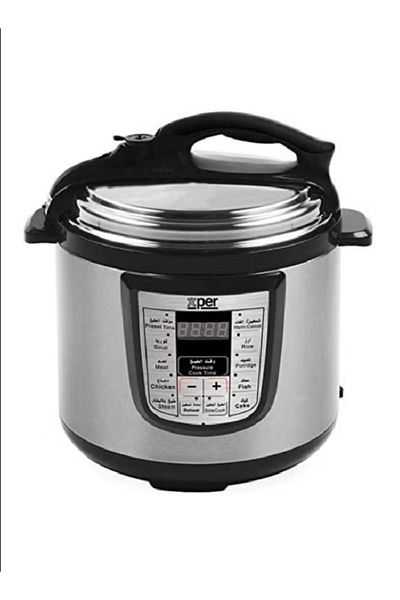 X PER Electric Pressure Cooker - 1200 Watt - 8 Liters - XPC-1101-208L