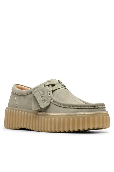 CLARKS Pantofi joși pentru femei verzi CLARKS-26181190 P19 LIGHT GREEN NUB