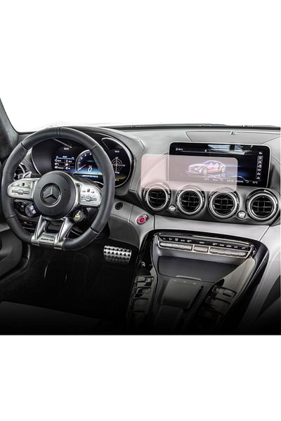 MERCEDES Duragon navigation and dashboard clock protection film, for Mercedes AMG GT (C190) 2018+, matte, kit
