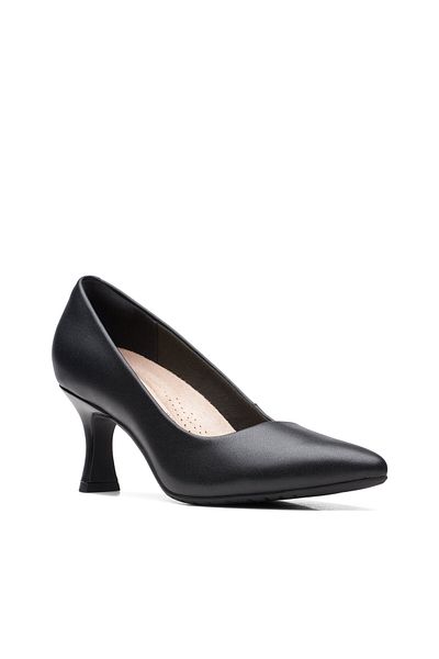 CLARKS Ghete de damă negre CLARKS-KATALEYNA GEM BLACK LEATHER 26171219