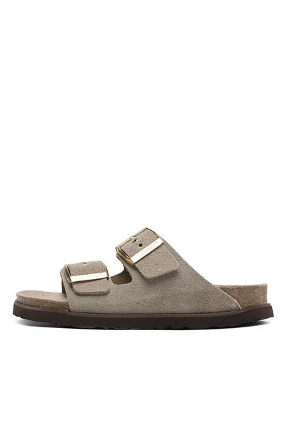 Genuins Women's Flip-flops gray GENUINS-G104350 HAWAII LEATHER SAND