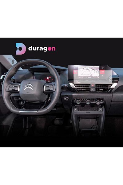 Citroen / Peugeot Navigation Protection Film Citroen C4 X 2022+, Duragon, Matte silicone, installation kit