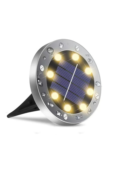 Choice dilei 1pc Warm Light IP68 LED Outdoor Solar Power Ground Light Solar P...