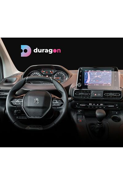 Citroen / Peugeot Navigation Protection Film Peugeot e-RIFTER 2024+, Duragon, Matte silicone, installation kit