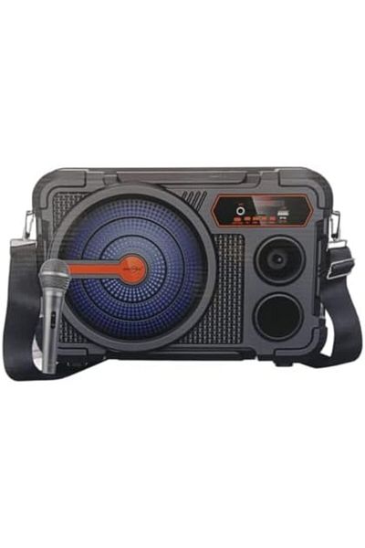 Generic GTS-1833 مكبر صوت دي جي محمول، 8 بوصة، بلوتوث، نظام صوت حفلات خارجي لاسلكي مع TWS، راديو FM