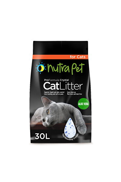 NUTRAPET Cat Litter Silica Gel 30L 20KGS- Scented Aloe Vera