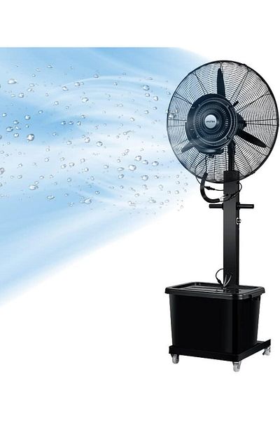 Sunrise Power Industrial Misting Fan, Stand Atomizing Fan, Heavy Duty Water Mist Fan, 3 Cooling Speed-26inch