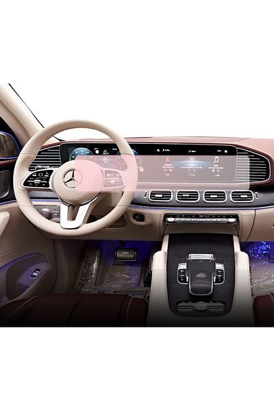 MERCEDES Duragon navigation and dashboard clock protection film, for Mercedes Benz GLS 2023+, matte, kit