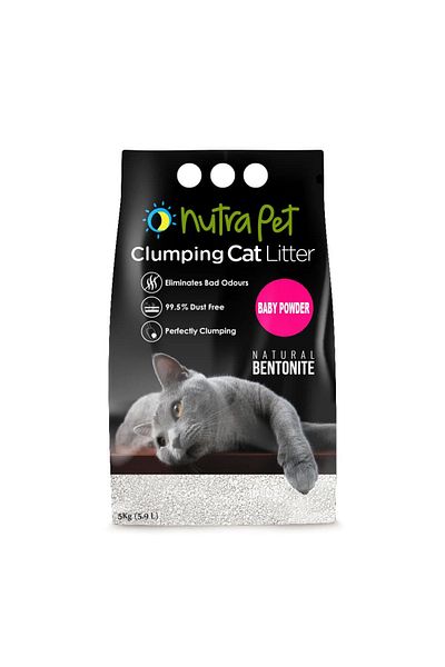 NUTRAPET NP Cat Turkish Bentonite 5Kg Baby Powder (Scented+ Clumping)