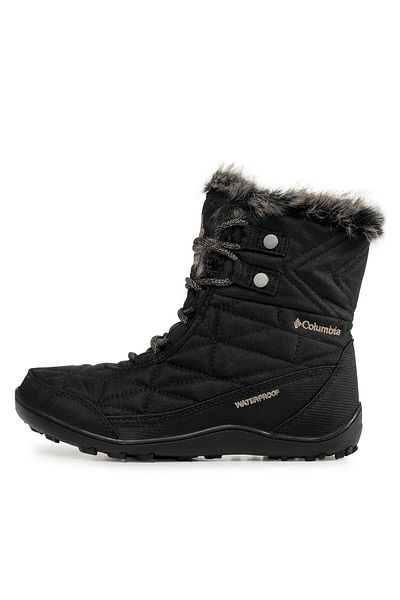 Columbia columbia Women's Snow Boots black COLUMBIA-1803151010 MINX SHORTY III BLACK/PEBBLE