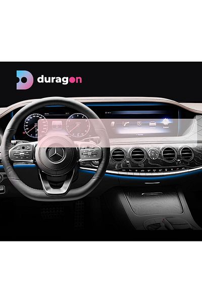 MERCEDES Duragon navigation and dashboard clocks foil, for Mercedes Benz S-Class 2017-2020, matte, kit