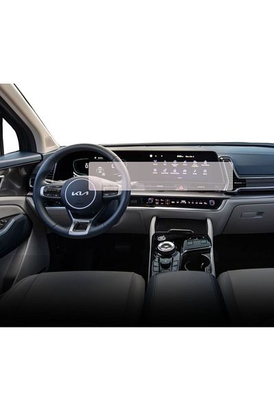 Hyundai / Kia Navigation and Dashboard Display Protection Film, Kia Sportage 2021+, Duragon, Matte silicone, kit