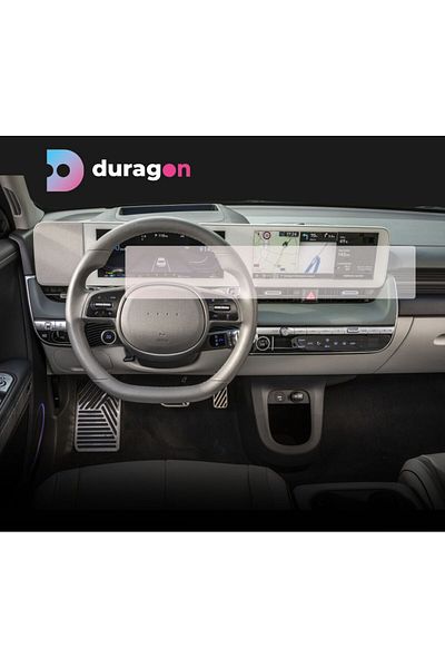 Hyundai Duragon navigation and dashboard clock protection film, for Hyundai Ioniq 5 2021+, matte, kit