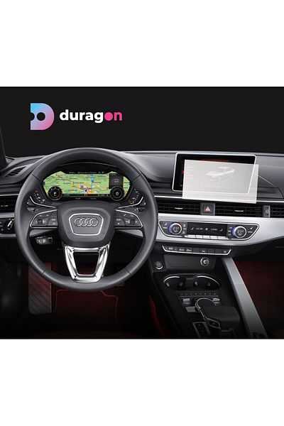 UNIVERSAL CAR Navigation Protection Film Audi A4 2018-2019, Duragon, Matte silicone, installation kit