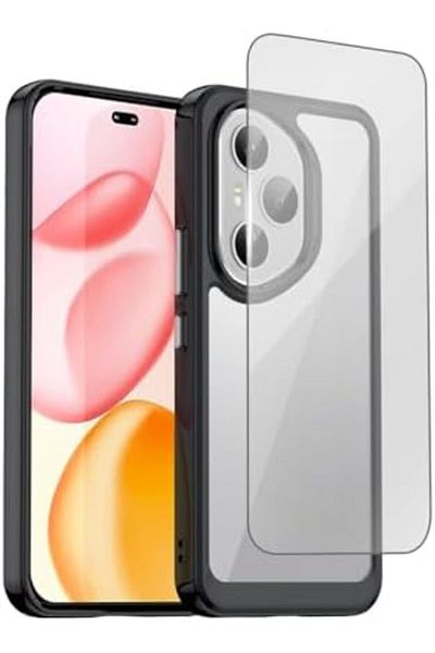 Glassology مجموعة غطاء أسود وواقي شاشة لهاتف Honor 400 Pro