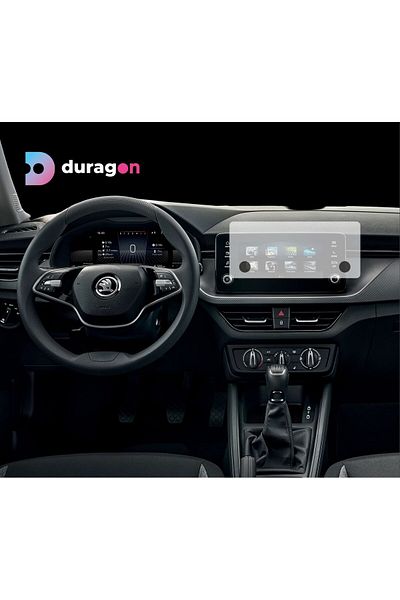 Skoda Navigation Protection Film 8'' Skoda Kamiq 2023+, Duragon and Watches, Matte silicone, installation kit
